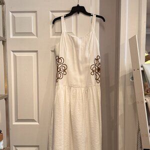 Mon Ren Luna Midi Dress Ivory